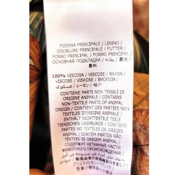 Ferragamo Azure Womens Floral Printed Short Sleeve Mohair Blend Blazer 40 NWOT - Picture 5 of 14